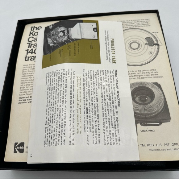 Kodak Picture Carousel Transvue 140 Slide Tray Vintage with Original Factory Box - Picture 3 of 5